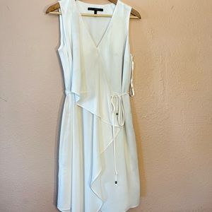 White House Black Market off-white wrap dress